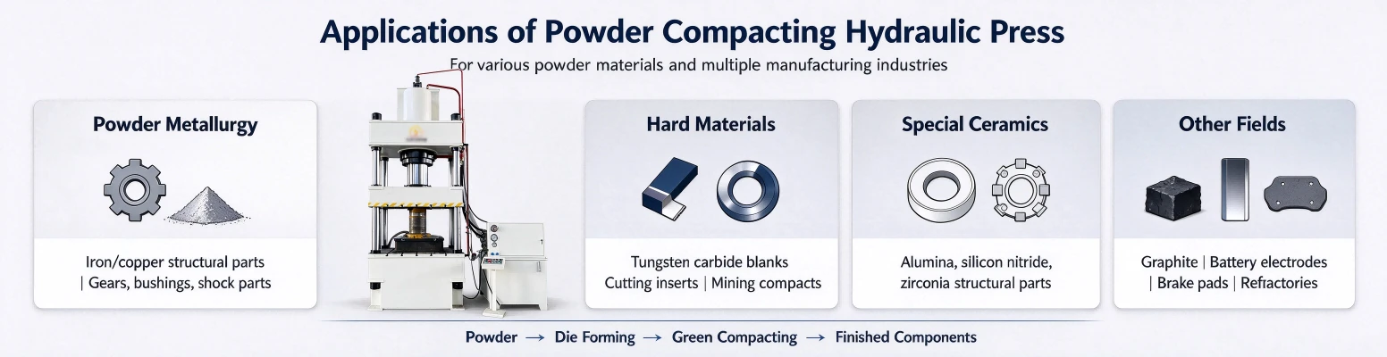 Powder Compacting Process Using Hydraulic Presses Powder Compacting Process Using Hydraulic Presses