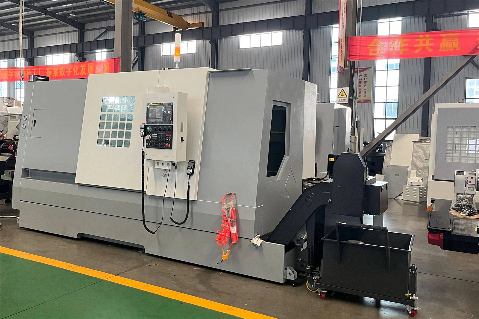 CNC slant lathe with servo turret CNC slant lathe with servo turret