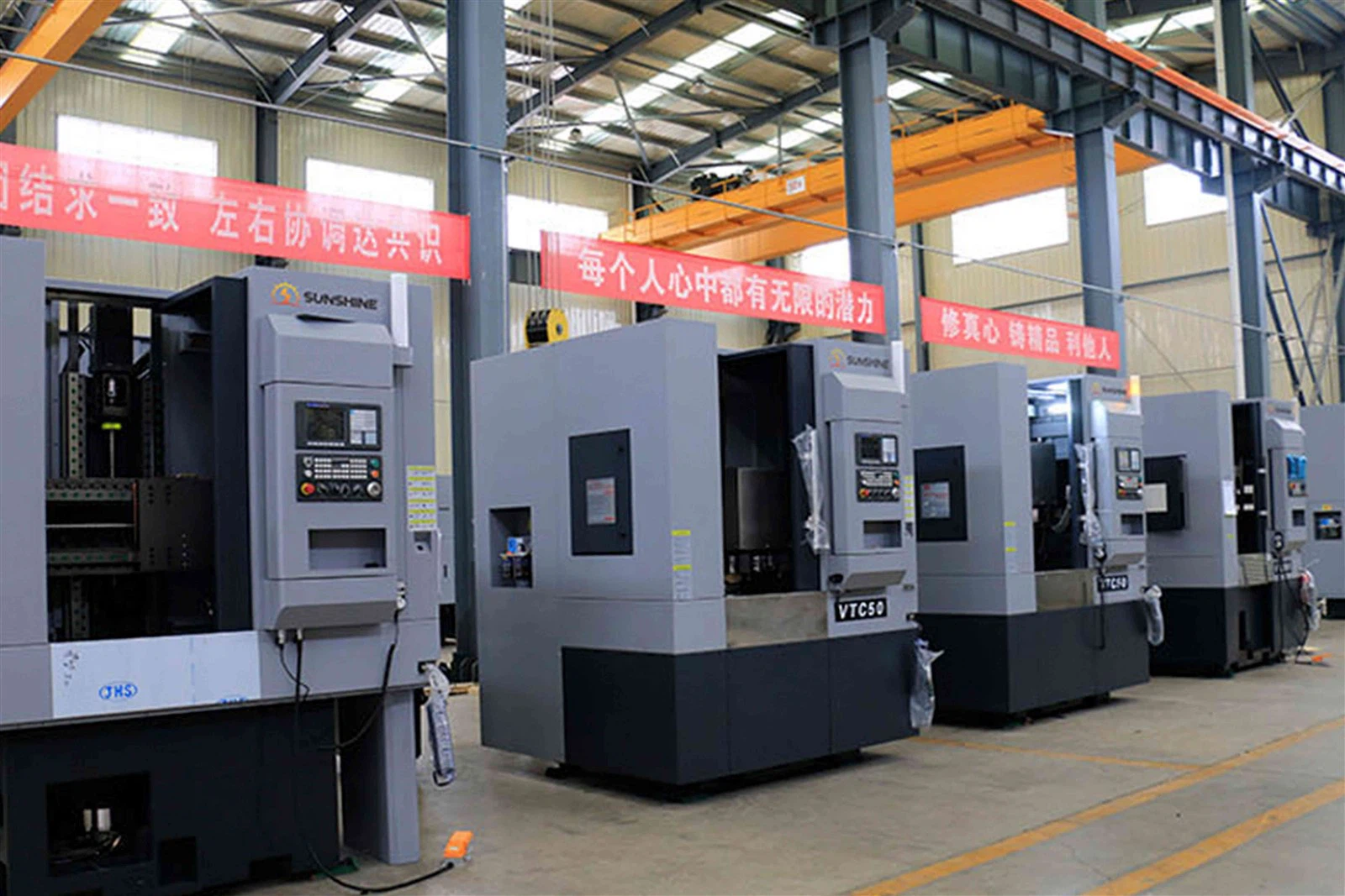 A complete range of CNC vertical lathe models is available A complete range of CNC vertical lathe models is available